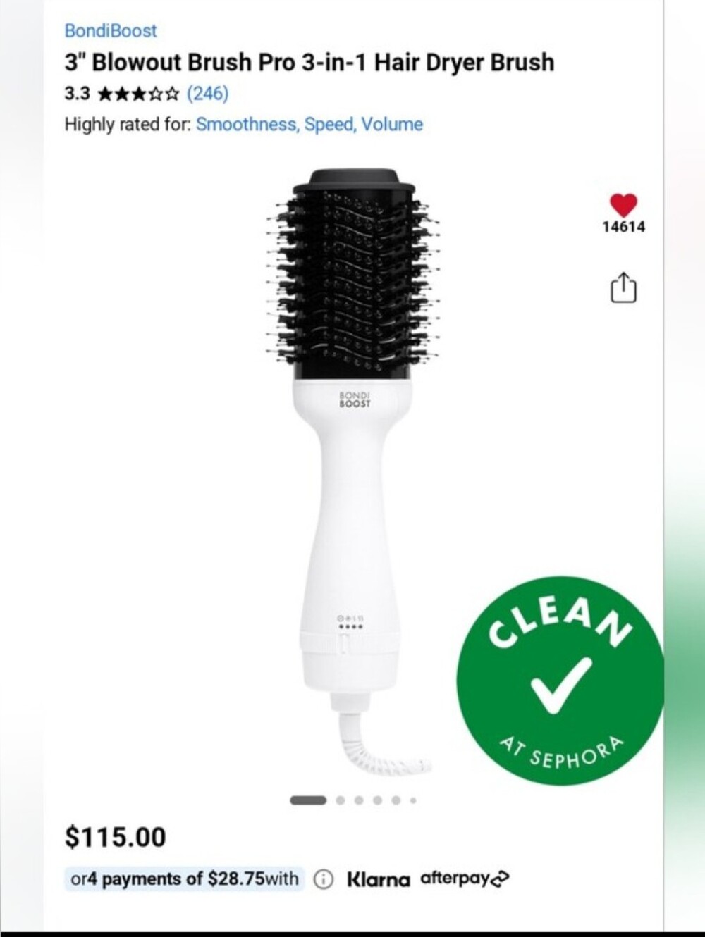 BondiBoost 3" Blowout Hair Dryer Brush